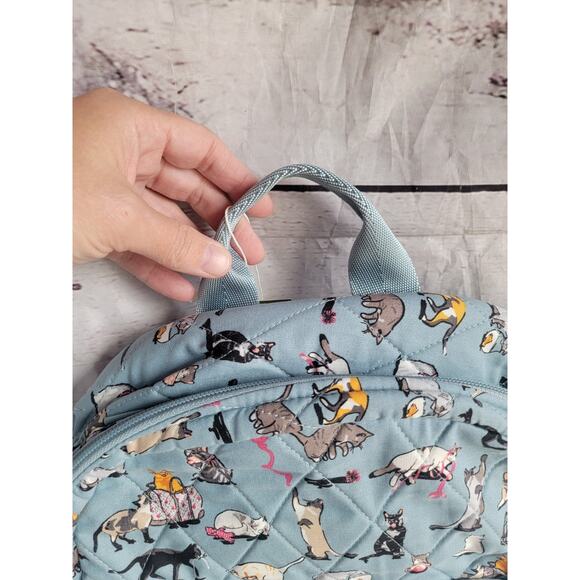 VERA BRADLEY Cats Meow Arona Large Full Size Essential Backpack New School Bag - Picture 2 of 13